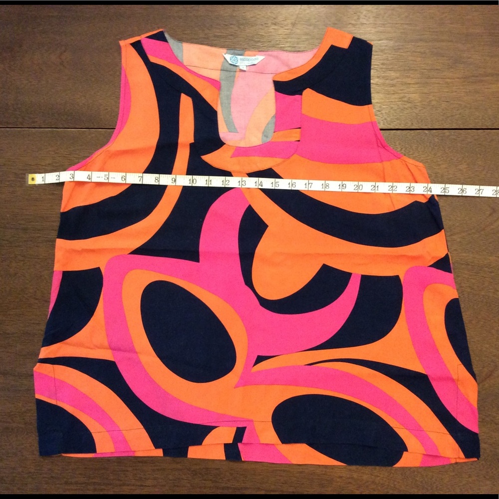 Sleeveless Print Top